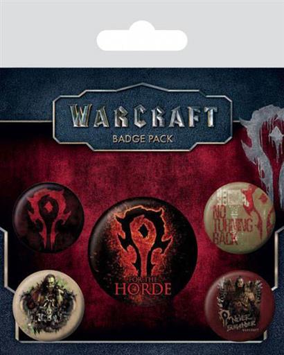 WARCRAFT PACK 5 CHAPAS THE HORDE WARCRAFT PACK 5 CHAPAS THE HORDE