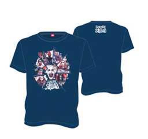 ESCUADRON SUICIDA CAMISETA AZUL CHICO JOKER T-M ESCUADRON SUICIDA CAMISETA AZUL CHICO JOKER T-M