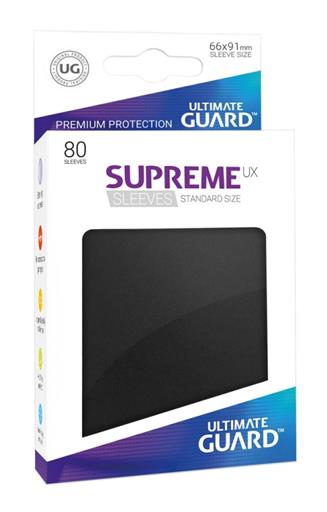 ULTIMATE GUARD SUPREME UX FUNDAS CARTAS TAMAÑO ESTANDAR NEGRO (80) ULTIMATE GUARD SUPREME UX FUNDAS CARTAS TAMAÑO ESTANDAR NEGRO (80)