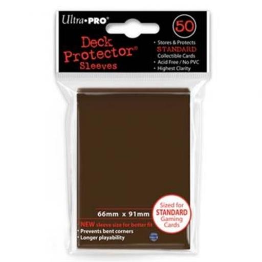 MINI DECK PROTECTOR BROWN STANDARD ( MARRON) SOLID (50) NUEVO HOLOGRAMA MINI DECK PROTECTOR BROWN STANDARD ( MARRON) SOLID (50) NUEVO HOLOGRAMA