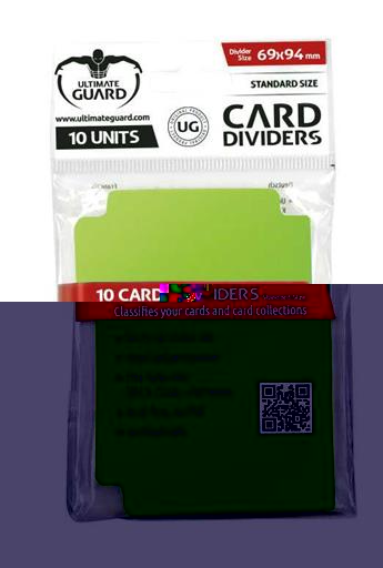 ULTIMATE GUARD CARD DIVIDERS TARJETAS SEPARADORAS (10) VERDE CLARO ULTIMATE GUARD CARD DIVIDERS TARJETAS SEPARADORAS (10) VERDE CLARO