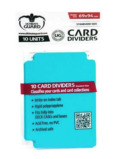ULTIMATE GUARD CARD DIVIDERS TARJETAS SEPARADORAS (10) AGUAMARINA ULTIMATE GUARD CARD DIVIDERS TARJETAS SEPARADORAS (10) AGUAMARINA