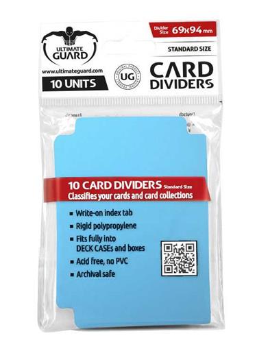 ULTIMATE GUARD CARD DIVIDERS TARJETAS SEPARADORAS (10) AZUL CELESTE ULTIMATE GUARD CARD DIVIDERS TARJETAS SEPARADORAS (10) AZUL CELESTE
