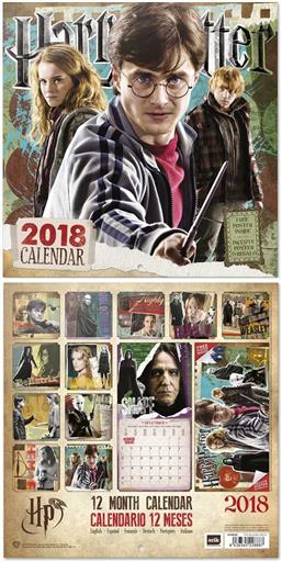 CALENDARIO 2018 HARRY POTTER 30x30CM CALENDARIO 2018 HARRY POTTER 30x30CM