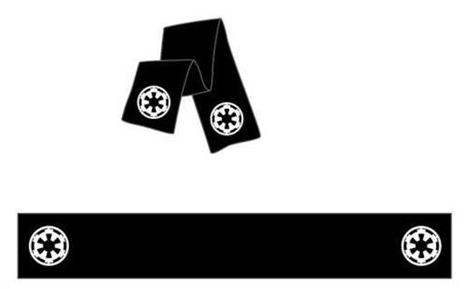 STAR WARS BUFANDA NEGRA IMPERIO LOGO STAR WARS BUFANDA NEGRA IMPERIO LOGO