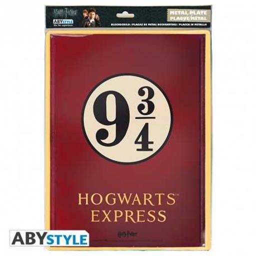 HARRY POTTER PLACA METAL PLATAFORMA 9 34 28x38 CM CON GANCHO HARRY POTTER PLACA METAL PLATAFORMA 9 34 28x38 CM CON GANCHO