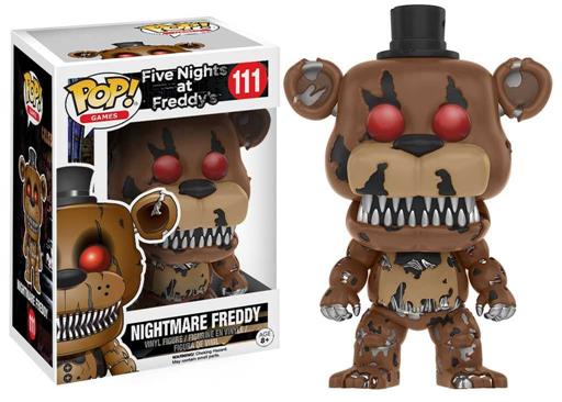 FIVE NIGHTS AT FREDDY'S FIGURA 9 CM NIGHTMARE FREDDY VINYL POP FIVE NIGHTS AT FREDDY'S FIGURA 9 CM NIGHTMARE FREDDY VINYL POP