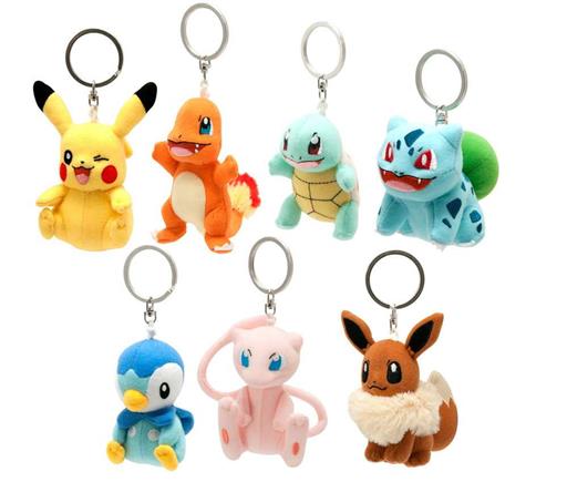 POKEMON LLAVEROS PELUCHE 8 CM SURTIDO POKEMON LLAVEROS PELUCHE 8 CM SURTIDO