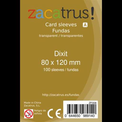 FUNDAS ZACATRUS DIXIT 80 MM X 120 MM (100) FUNDAS ZACATRUS DIXIT 80 MM X 120 MM (100)