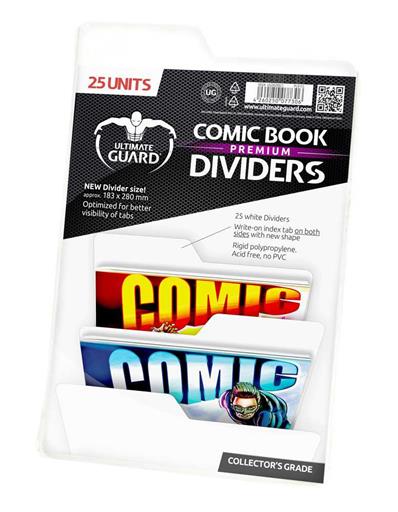 ULTIMATE GUARD PREMIUM COMIC BOOK DIVIDERS PARA COMICS BLANCO (25) ULTIMATE GUARD PREMIUM COMIC BOOK DIVIDERS PARA COMICS BLANCO (25)
