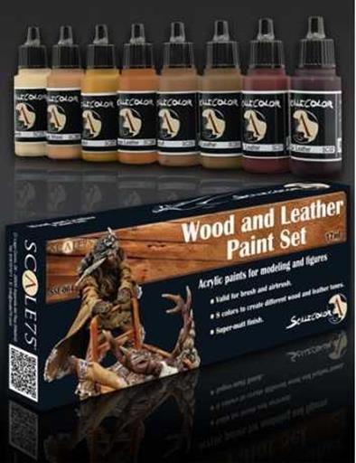 SCALECOLOR SET DE PINTURA WOOD AND LEATHER