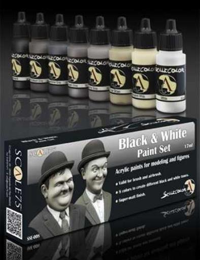 SCALECOLOR SET DE PINTURA BLACK AND WHITE SCALECOLOR SET DE PINTURA BLACK AND WHITE