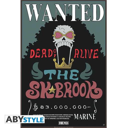 POSTER ONE PIECE WANTED BROOK NEW 52 x 38 CM POSTER ONE PIECE WANTED BROOK NEW 52 x 38 CM