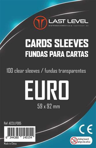 FUNDAS LAST LEVEL EURO 59MM X 92MM (100)