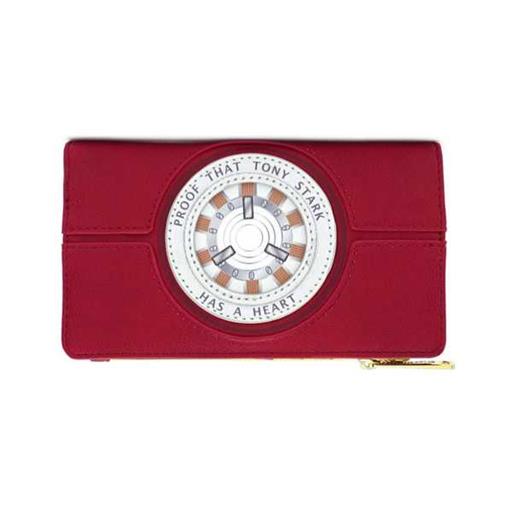 IRON MAN CARTERA DE PIEL CON CREMALLERA