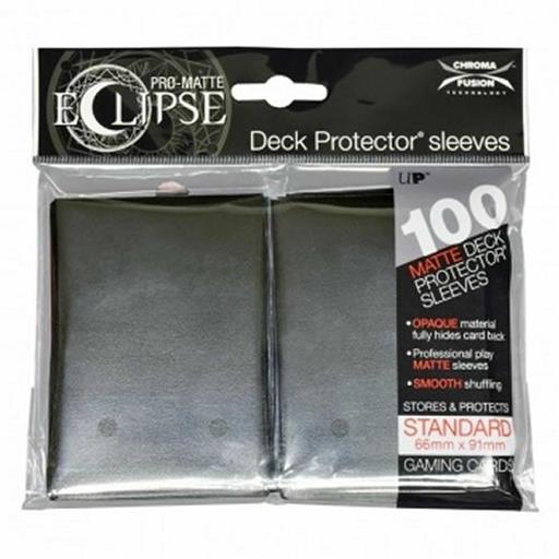 FUNDAS CARTAS ECLIPSE PRO MATTE ESTANDAR 66X91 CM NEGRO (100)