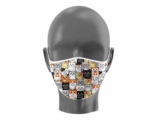 MASCARILLA GATOS ESTAMPADO