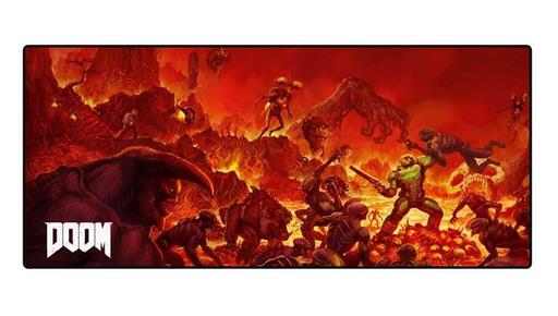 DOOM ALFOMBRILLA RATON GRANDE 80 X 35 RETRO