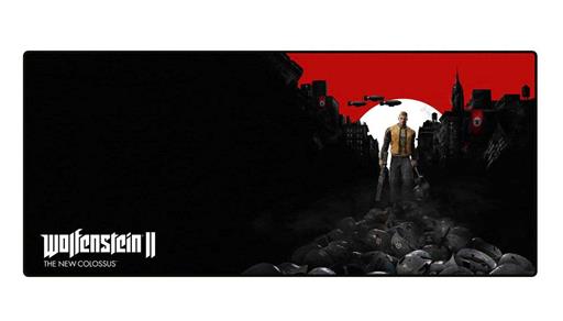 WOLFENSTEIN 2 ALFOMBRILLA RATON GRANDE 80 X 35 THE NEW COLOSSUS