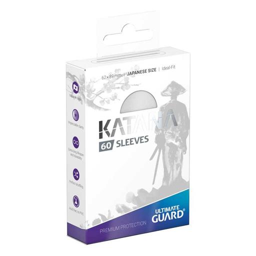 ULTIMATE GUARD KATANA SLEEVES FUNDAS CARTAS TAMAÑO JAPONES BLANCO (60)